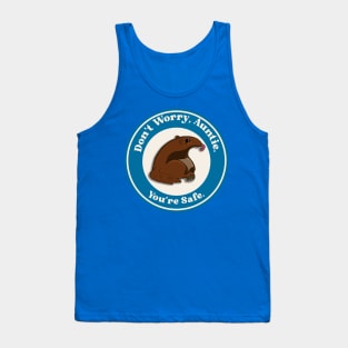 “Don’t Worry, Auntie.” Chibi Arlie the Anti-Abuse Anteater in Blue Tank Top